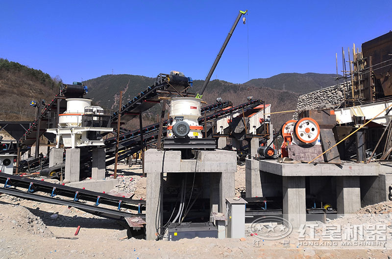 砂石料破碎生產現場圖片 砂石料破碎生產現場圖片