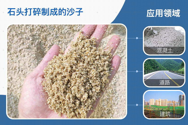 石頭打碎制成的沙子應用領域 石頭打碎制成的沙子應用領域