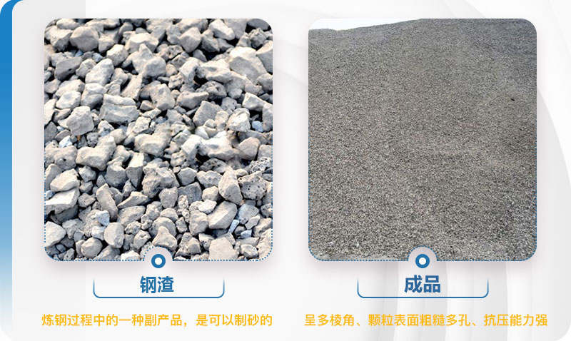 鋼渣處理前后對比圖 鋼渣處理前后對比圖