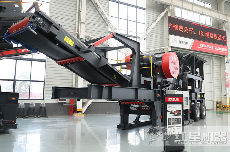 時產150噸移動破碎機配置參數_多少錢一臺？
