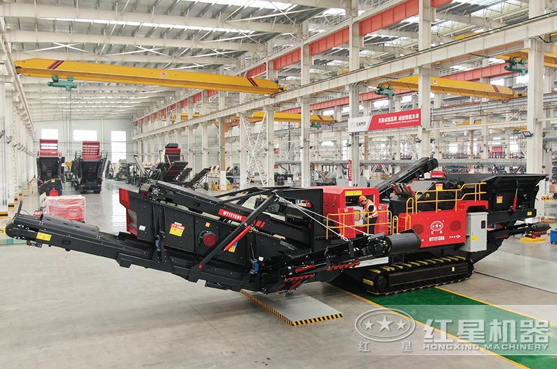 履帶式移動(dòng)破碎車(chē)圖片，制造車(chē)間