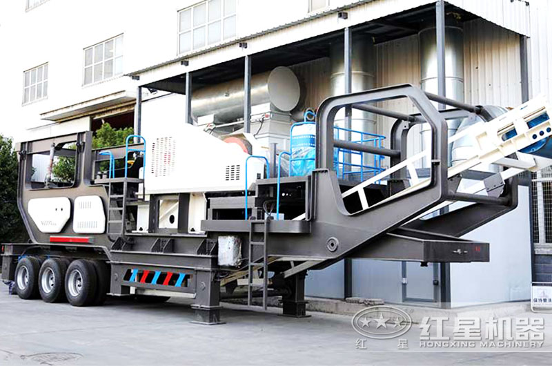 轉(zhuǎn)場方便的移動制石子機