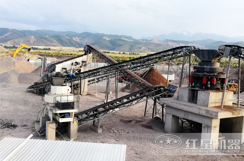 鵝卵石制砂生產(chǎn)線客戶現(xiàn)場
